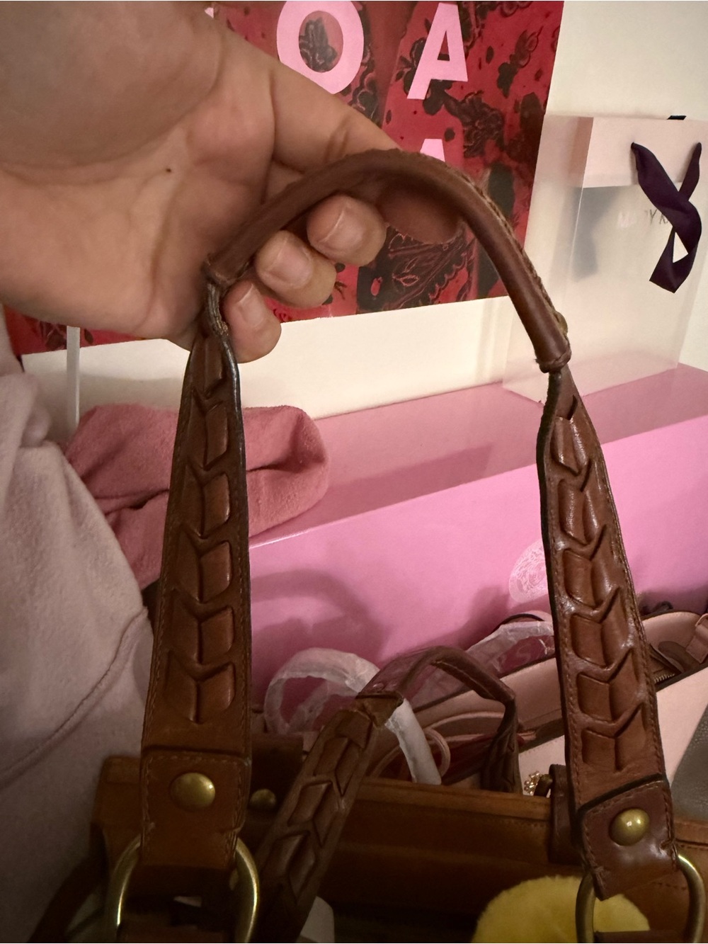 Coach Bleecker Tattersall Whipstitched Hand Bag - Picture 7 of 13